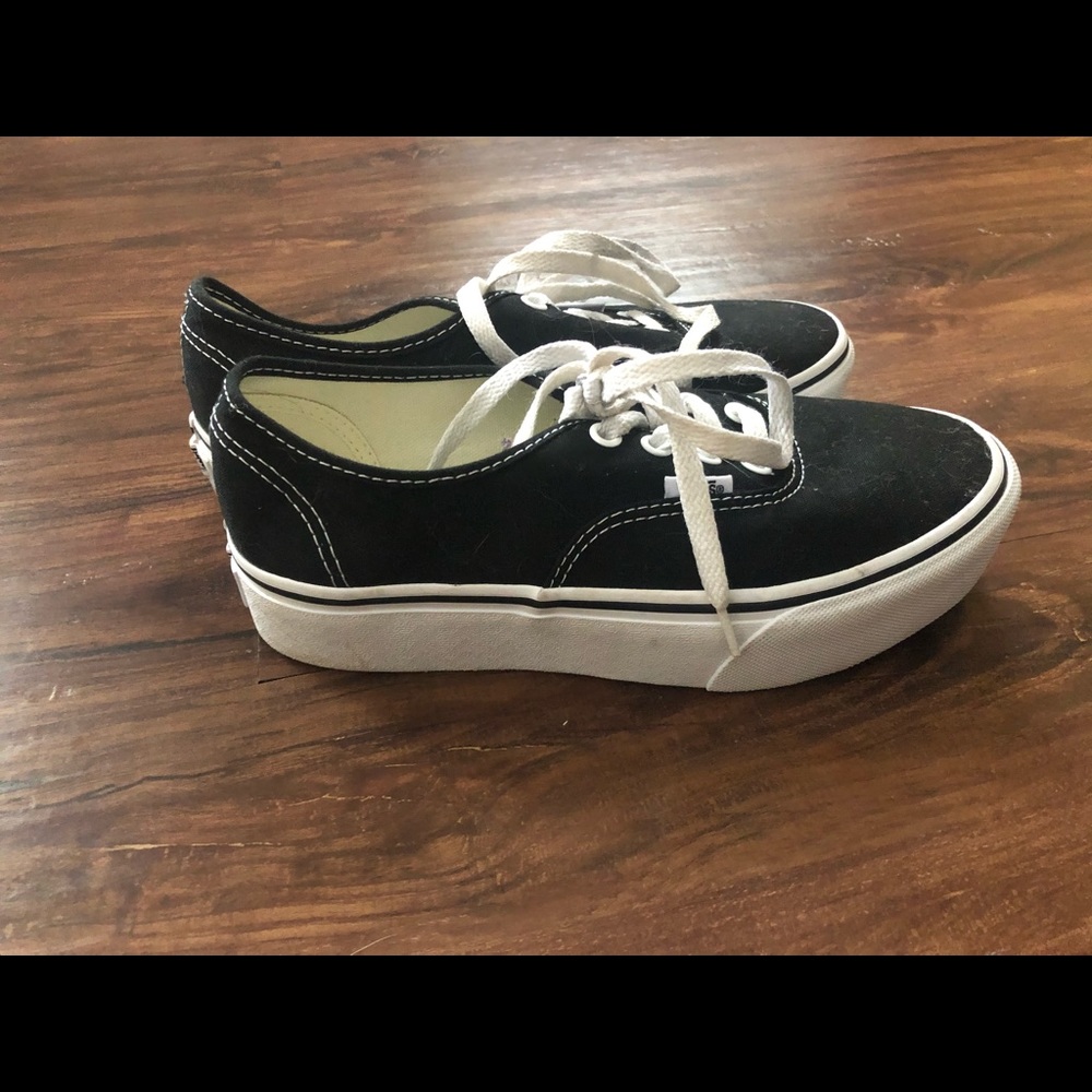 Black Classic Platform Vans